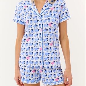 Roller Rabbit Sammy the Sheep Print Polo Pajamas